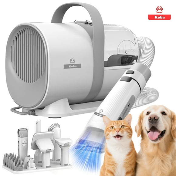 Kit De Aseo 7 En 1 Maquina Cortapelo Aspiradora Perros Gatos