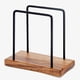 thumbnail image 1 of Servilletero de madera de acacia con alambre de metal, soporte de pie para mesa, cocina y comedor., 1 of 5