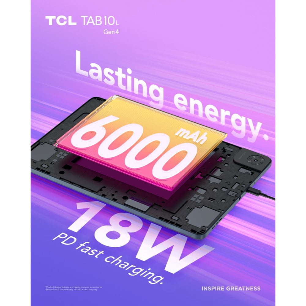 TCL Tab 10L Gen 4 10.1" 128GB 4GB Gris Oscuro, foto 4