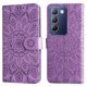 thumbnail image 1 of Funda tipo cartera FOXDOCK para Vivo Y200E 5G , diseño girasol en relieve, cuero PU, cierre magnético, soporte y tarjetero, 1 of 5