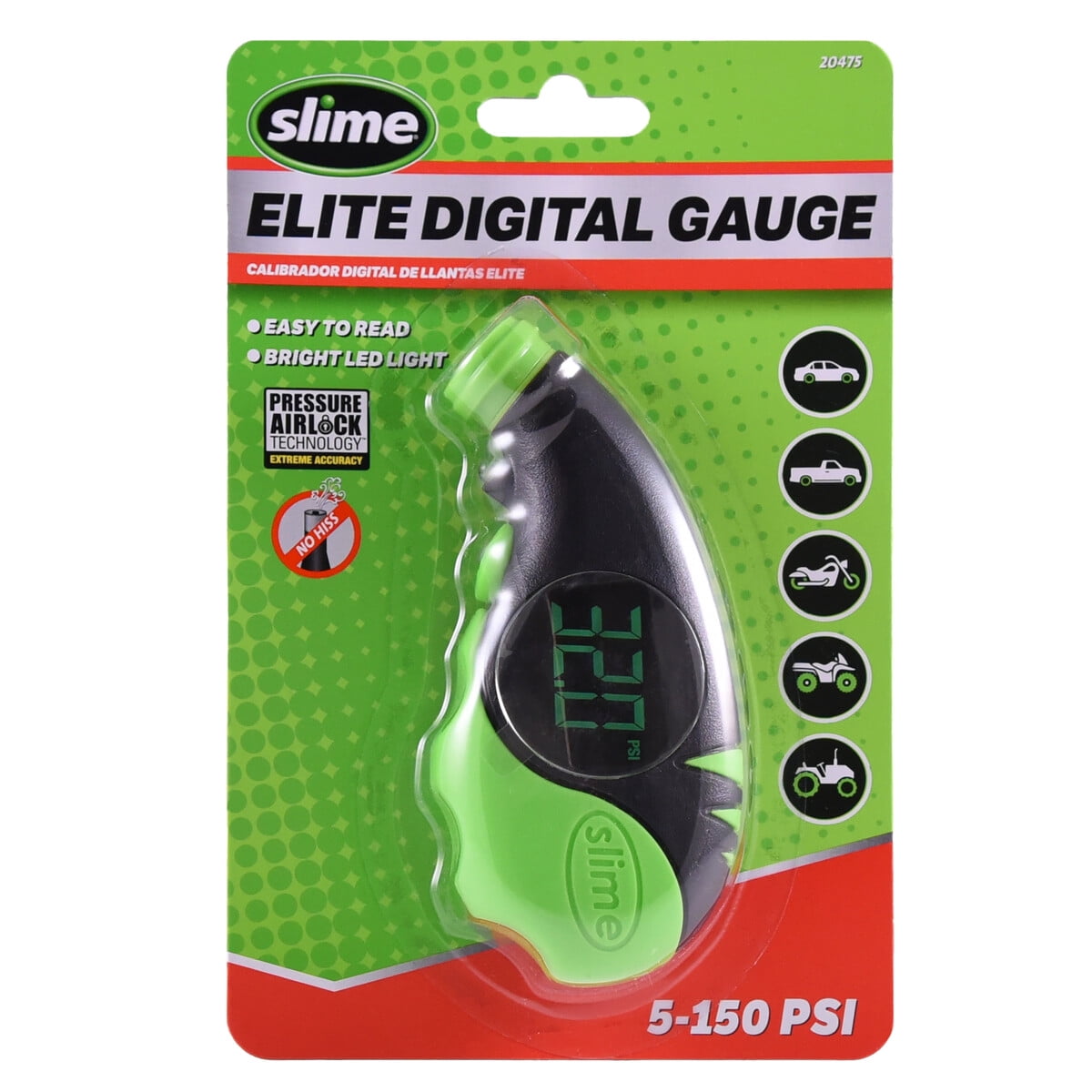 Calibrador Digital Slime Elite 5150 Psi Lcd Airlock