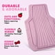 thumbnail image 3 of Juego de fundas para asientos de coche y alfombrillas de goma Hello Kitty Pink, 3 of 9