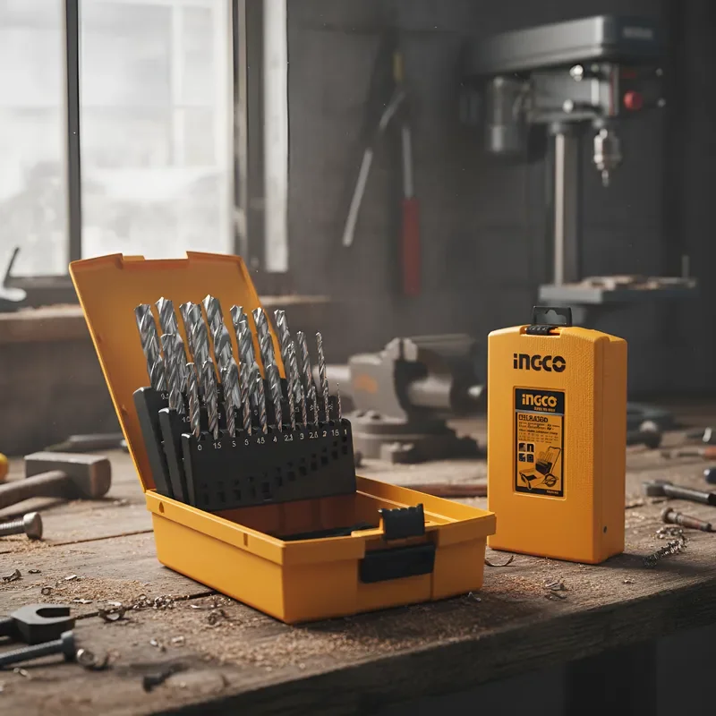 Ingco - Set De Brocas Para Metal Hss M2 Industrial 25 Piezas 1-13mm