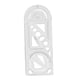thumbnail image 2 of Regla Geométrica Borrador De Medición Transparente Reglas Aptas Para Dibujo Artístico Carpintería 22 Cm X 8,6 Cm, 2 of 5