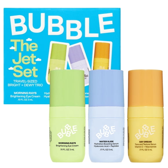 Kit Mini Serums Bubble Skincare Jet Set Vitamina C acido Hialuranico