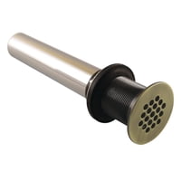 Fauceture - Grifo De Desagüe Con Rejilla Kingston Brass Kb4003, Latón Envejecido