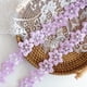 thumbnail image 1 of Ribete de cinta simpleSS 3 yd Encaje floral morado 4 cm, 1 of 6