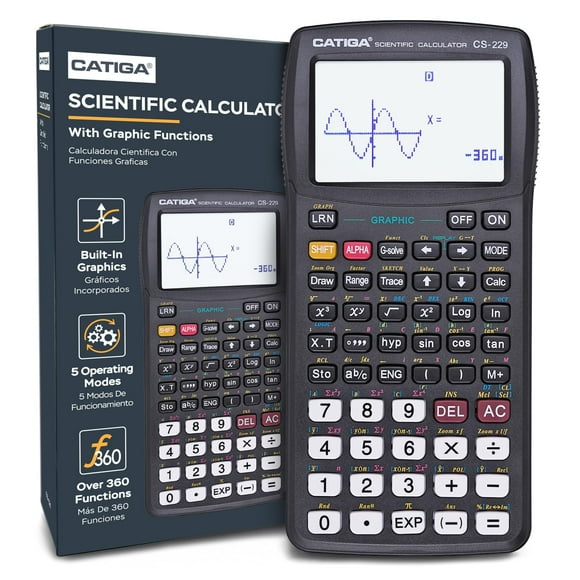Calculadora científica CATIGA CS229 con funciones gráficas