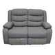 thumbnail image 1 of Sofá ODH Reclinable 2 Cuerpos New Italia Lino Grafito, 1 of 4