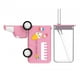 thumbnail image 1 of Botella De Agua De Autobús Para Niños, Niños, Niñas, Niños, Taza De Agua Para Senderismo, Camping, Deportes, Rosa, 1 of 3