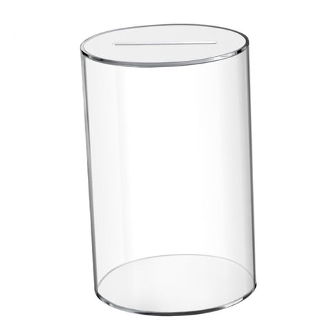 Bothyi - Tarro De Alcancía De Acrílico Transparente, Exquisita Rotura Para Abrir, Alcancía, Regalo De Cumpleaños, 15Cm X 25M