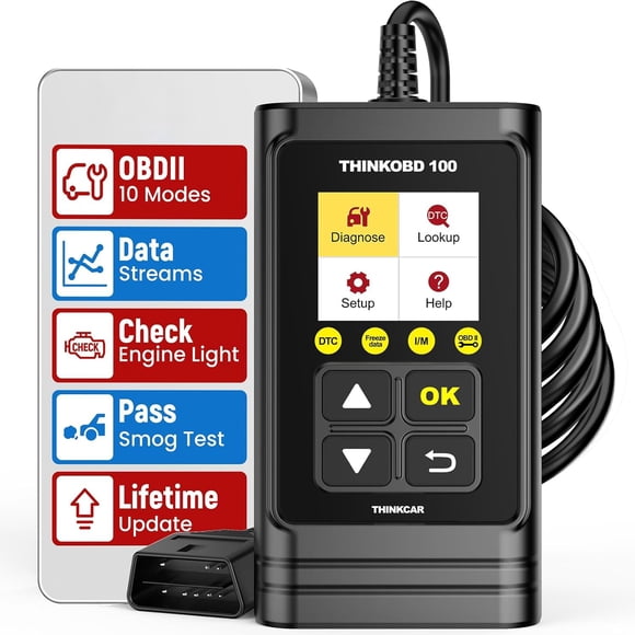 Escáner de coche thinkcar THINKOBD100 OBD2, lector de códigos de falla del motor