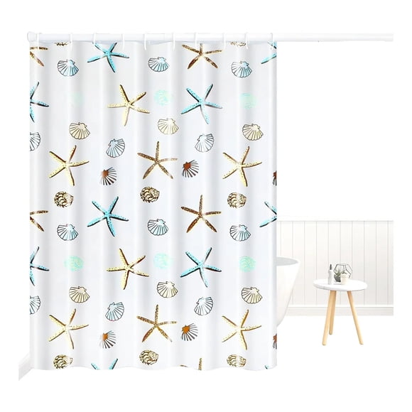Cortina De Baño Impermeable 180x180cm + Ganchos Forro Ducha