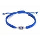 thumbnail image 1 of Pulsera Feng Shui importada con cuentas de ojo malvado azules con detalles plateados, 1 of 1