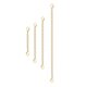 thumbnail image 1 of Xiao Hua Extensor de collar dorado, 10 piezas, 9,9 cm de largo, con hebilla de langosta, extensor de pulsera y tobillera, cadena entrelazada, ajustador de longitud de collar para mujer., 1 of 3