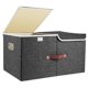 thumbnail image 1 of Contenedores de almacenamiento TYEERS extra grandes con tapas y separador, poliéster, 1 of 7