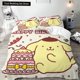 thumbnail image 1 of v2812 Bed Sheets Duvet Cover Pompompurin Quilt Cover Multi-piece Bedding Set Comforter Cover pcpc Full Size Needlework Pillowcase 3-Piece Bedding Set (1 Duvet Cover + 2 Pillow Shams) Bed Sheets ju2812, 1 of 5