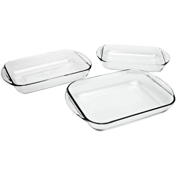 Set de Fuentes de Vidrio Anchor Hocking 2, 3 y 4 Litros Antiadherente