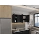 thumbnail image 3 of Mueble Superior De Cocina 4 Puertas 60x120x33,5 Cm Negro, 3 of 8