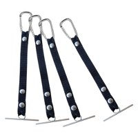 Magideal - 4 Piezas De Soporte De Cinta Para Herramientas De Construcción, Cadena De Almacenamiento, Herramienta De Transporte, Versátil, Cierre Rápido, Cinturón