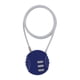 thumbnail image 2 of Candado Para Casco De Motocicleta Candado Para Ciclismo Mini Mochila Universal Azul, 2 of 5