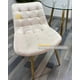 thumbnail image 2 of Pack 2 Sillas De Comedor Roma Tapiz Felpa Base Resistente Dorada - Beige, 2 of 3