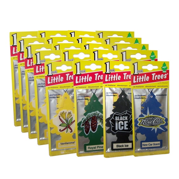 Pack 20 Pinos Aromático Car-Freshner 4 variedades