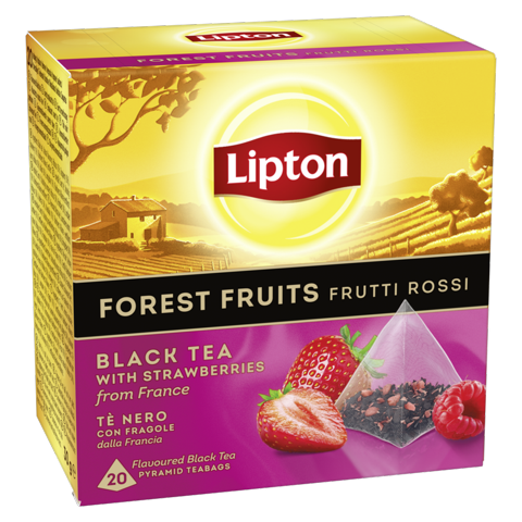 Té Negro Frutos Rojos Lipton Pirámide 20 Un