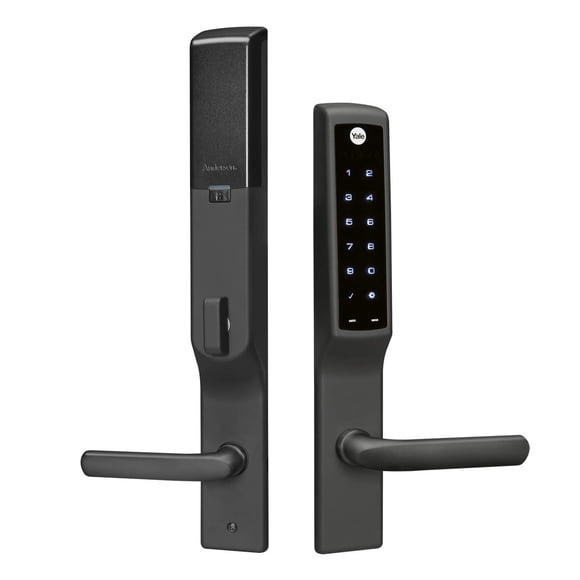 Cerradura Yale Assure Wi‑Fi negra para puerta de patio Anderson