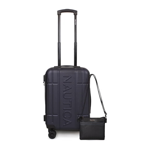 Nautica - Pack Maleta Cabina S (10 Kg) Amsterdam Azul + Bandolera Leeway Negro