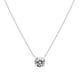 thumbnail image 2 of Collar Colgante Solitario de Circonia Cúbica de 1 Uds Chapado en Oro Blanco de 18K Cadena Ajustable 45+5 Cm Joyería Clásica para Mujer, 2 of 8