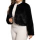 thumbnail image 4 of CURVY GLAM Ropa de Halloween para Mujeres de Talla Grande Abrigos de Piel Sintética Chaqueta Abierta de Manga Larga Invierno Abrigo Parka Peludo 1X Negro, 4 of 6