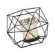 thumbnail image 2 of Portavelas Tealight Vela Votiva Copa De Vela Candelero Hogar Sala De Estar Estrella De Oro Negro, 2 of 3