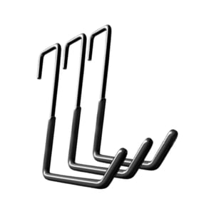 Magideal - 3X Ganchos Para Bicicletas Para El Garaje, Ganchos De Almacenamiento De Pared, Soportes Prácticos, Organizador Para Bicicletas, Para Colgar Macetas, P Negro