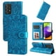 thumbnail image 4 of Funda tipo cartera FOXDOCK para Samsung Galaxy A52 , diseño girasol en relieve, cuero PU, cierre magnético, soporte y tarjetero, 4 of 5