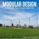 thumbnail image 2 of Red de barrera de fútbol QUICKPLAY 3 m x 3 m con base, 2 of 9