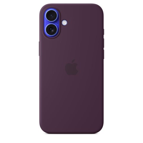 Funda Para Teléfono Apple Iphone 16 Plus De Silicona Con Magsafe Plum