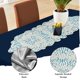 thumbnail image 3 of Caminero de Mesa CLEENTABLE 91 cm Azul Cielo y Blanco, 3 of 9