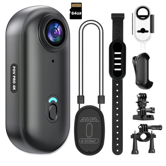 Cámara De Acción 4k Mini Wifi 64 Gb Con Funda Impermeable
