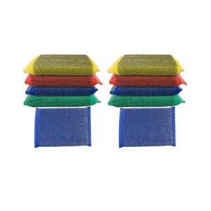 Genérico - Pack 10 Esponjas De Acero Inoxidable | Limpieza Profunda Y Sin Esfuerzo