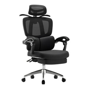 Silla De Escritorio Reclinable Reposapies E06 Negra Lubabycas