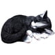 thumbnail image 2 of Estatuilla De Adornos De Estatua De Gato Durmiente En Miniatura Encantadora Para Decoración Del Hogar De Patio Negro, 2 of 5