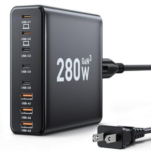 Estación De Carga Ediliow Usb C De 280 W Con 8 Puertos Para Macbook/Dell/Ipad