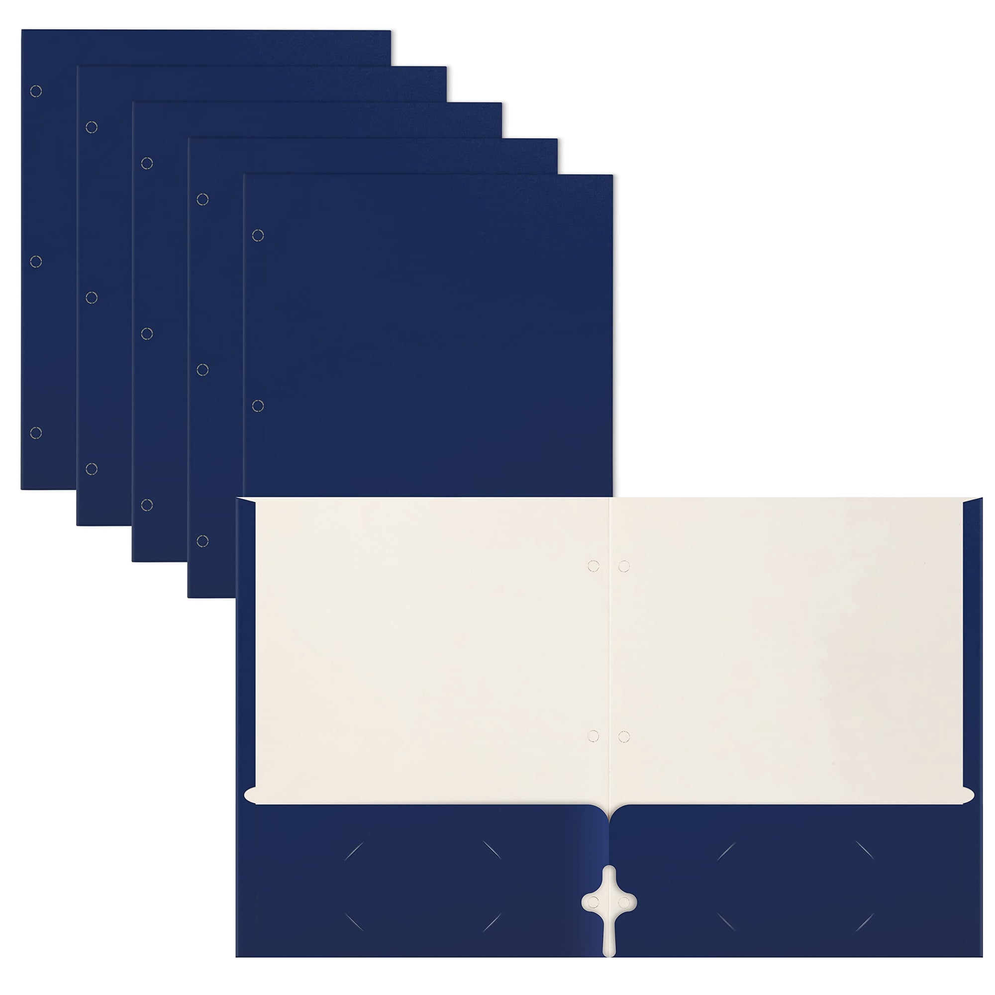 Portfolio Folders Better Office Products, Paquete De 50 Unidades, Color Azul