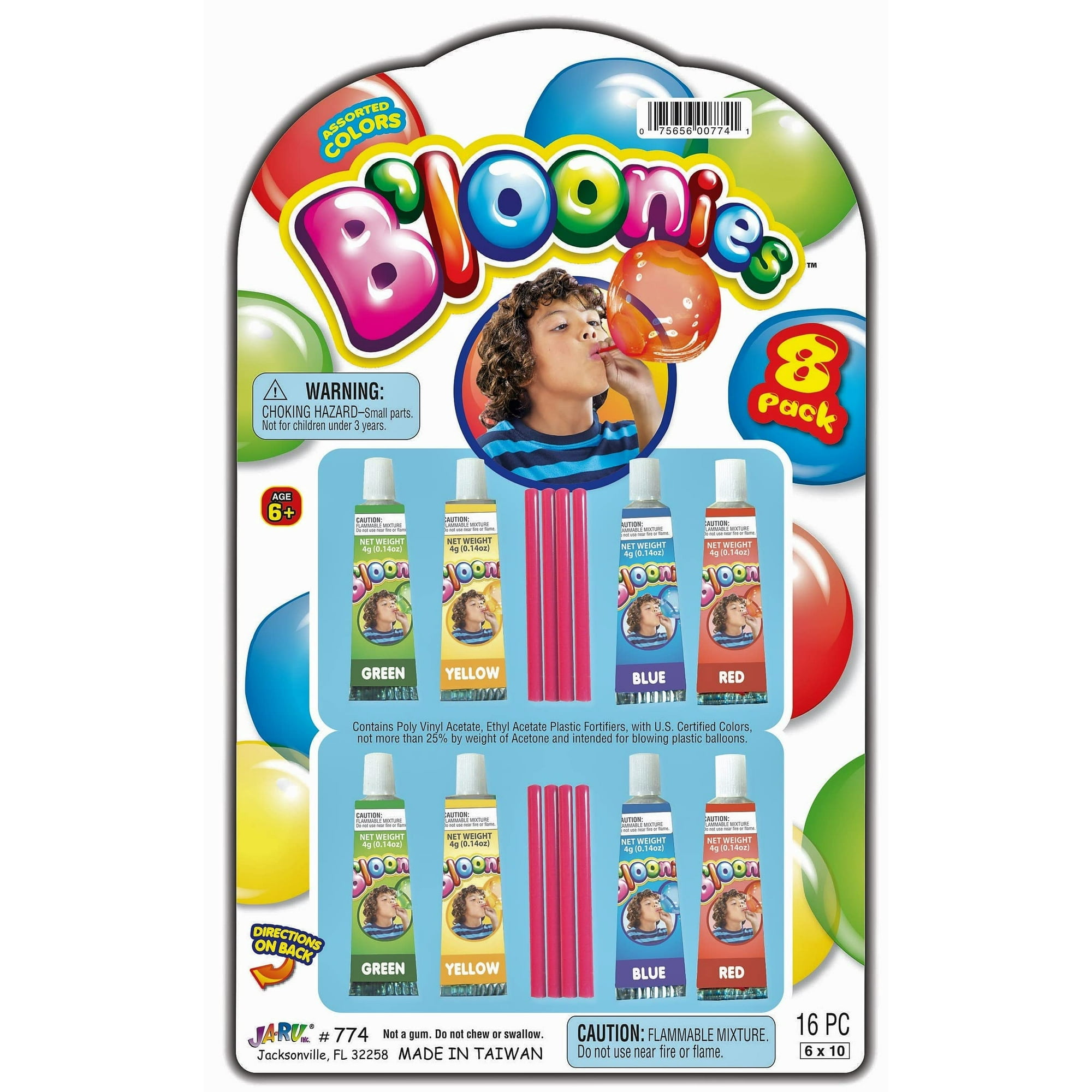 Paquete Variado De Globos Con Burbujas De Plástico Ja-ru Bloonies X8