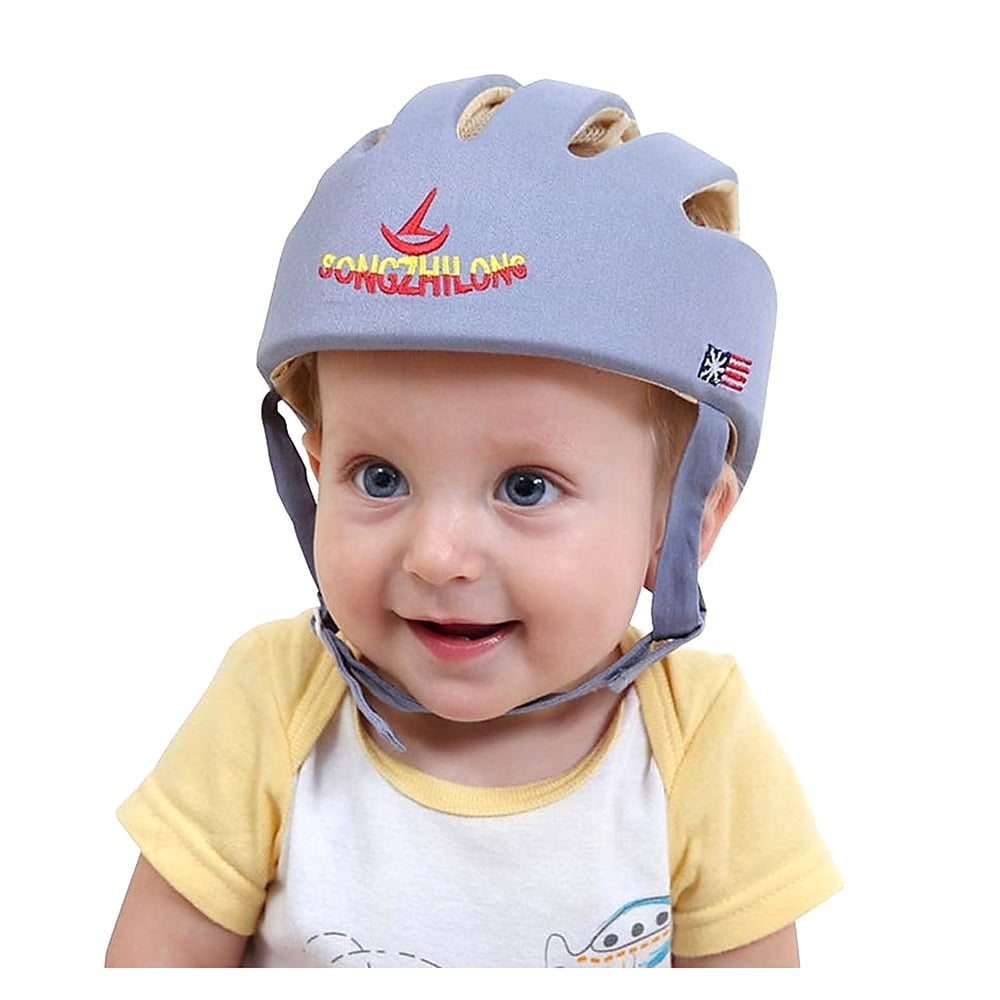 Mundo Online - Casco Bebe Protector Antigolpe Seguridad Gateo Gris
