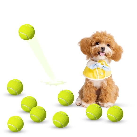 Pelotas de tenis mini GLECTG 5 cm – Pack de 9 juguetes para perros