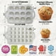 thumbnail image 2 of Juego de 2 moldes de silicona para muffins Bake Boss, antiadherentes, sin BPA, 2 of 9