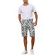 thumbnail image 2 of Pantalones Cortos de Hombre INSPIRE CHIC Estampado Animal Cierre de Cremallera Ajuste Regular Pantalones Cortos de Vestir Casual 32 Estampado de Cebra, 2 of 5