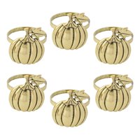 Bothyi - 6 Uds Anillos Para Servilletas De Calabaza, Hebillas Decorativas Para Servilletas Para Mesa, Fiesta, Navidad, Aureate